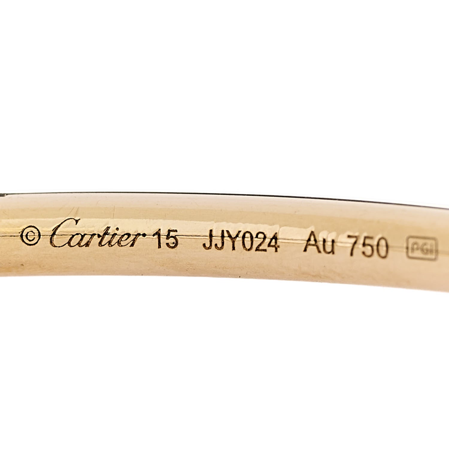 Cartier 18K Yellow Gold Small Juste Un Clou Bracelet 15 5 of 7