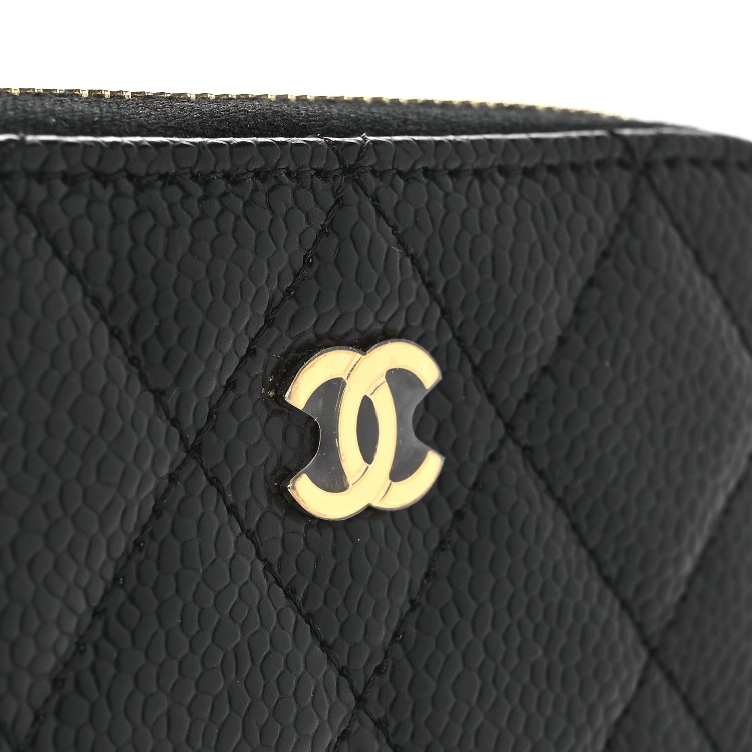 Chanel Caviar Quilted Classic Zipped Coin Purse Black 8 of 9