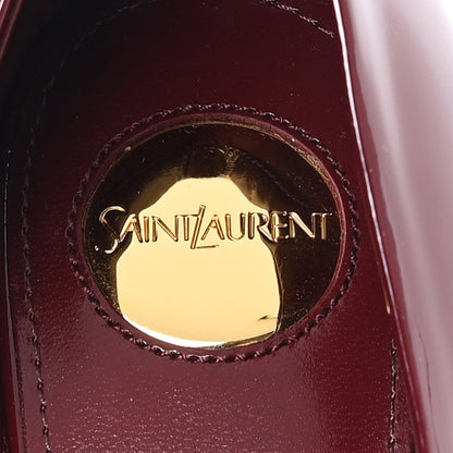 Saint Laurent Vernice Seta Soft Norma 90 Pumps 38 Grenat 8 of 10