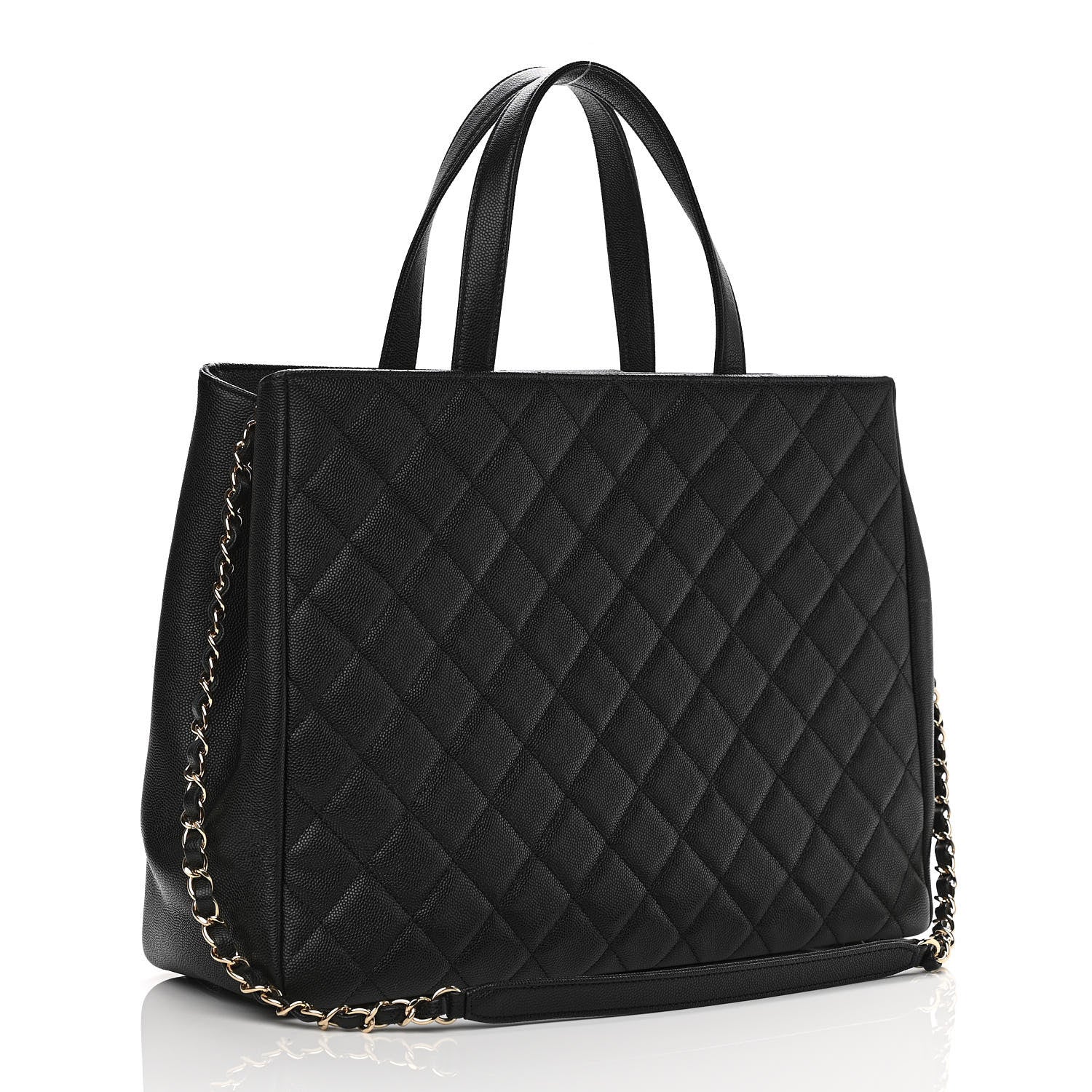 Chanel Caviar Quilted Large Business Affinity Shopping Bag Black 3 of 13