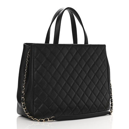 Chanel Caviar Quilted Large Business Affinity Shopping Bag Black 3 of 13