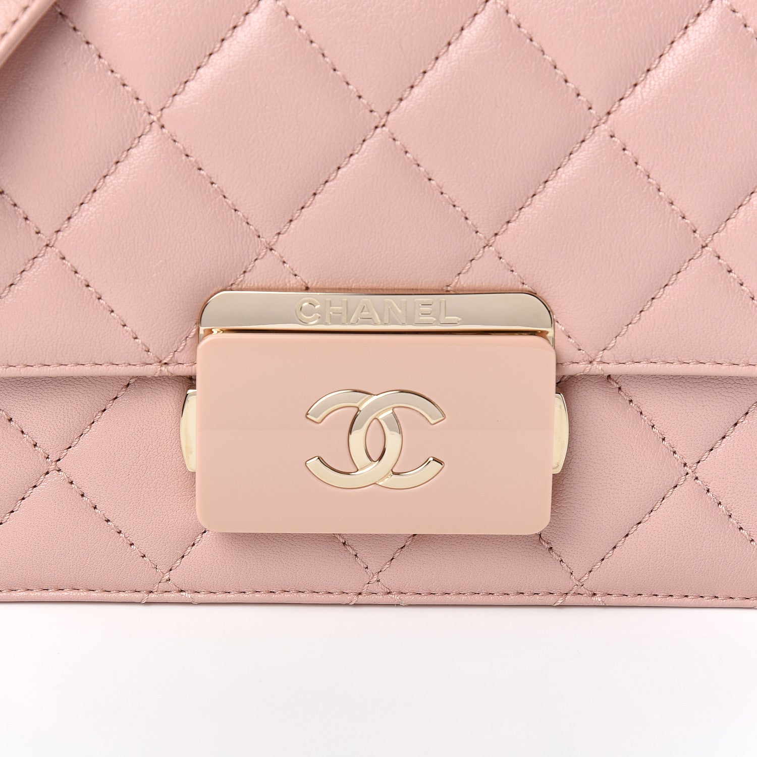 Chanel Sheepskin Quilted Mini Beauty Lock Flap Pink 10 of 10