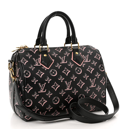 Louis Vuitton Monogram Fall for You Speedy Bandouliere 25 Black 3 of 9