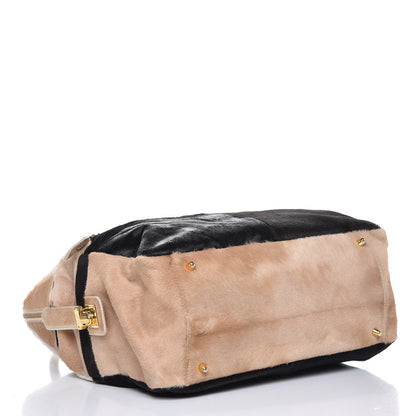 Fendi Calf Hair Patchwork Tote Multicolor 4 of 8