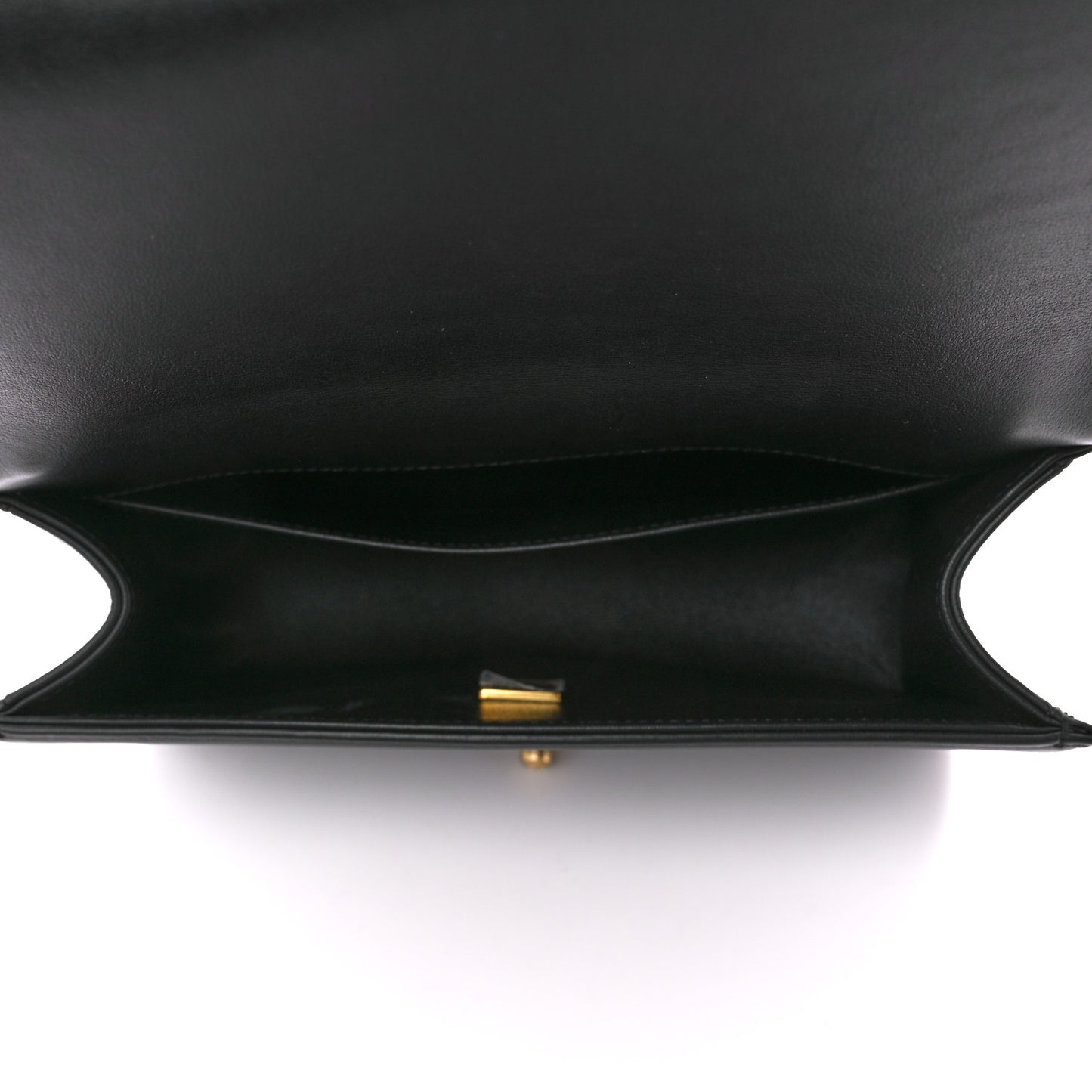 Calfskin Quilted Medium Boy Flap Black