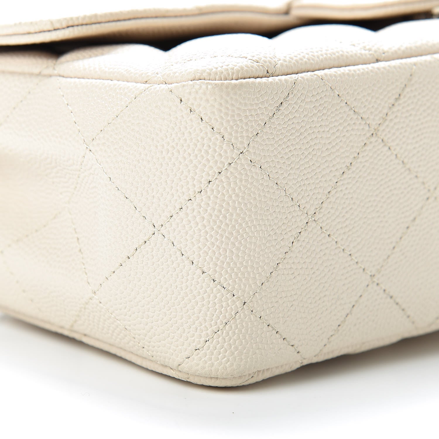 Chanel Caviar Quilted Mini Rectangular Flap Light Beige 9 of 13