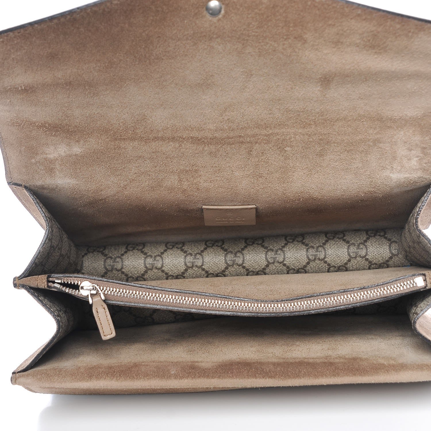 Gucci GG Supreme Monogram Small Dionysus Shoulder Bag Taupe 5 of 10