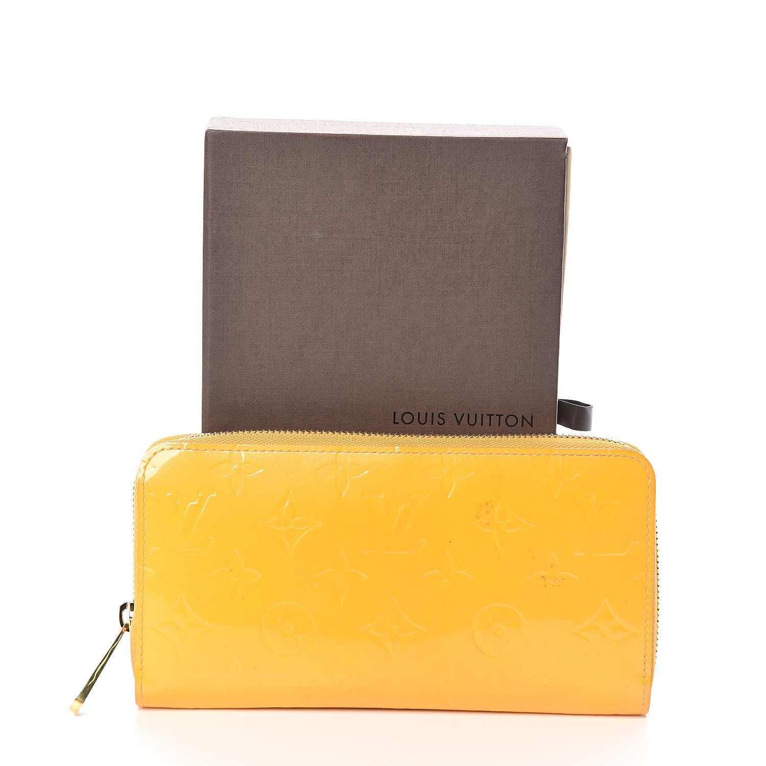 Louis Vuitton Vernis Zippy Wallet Jaune Passion 8 of 8