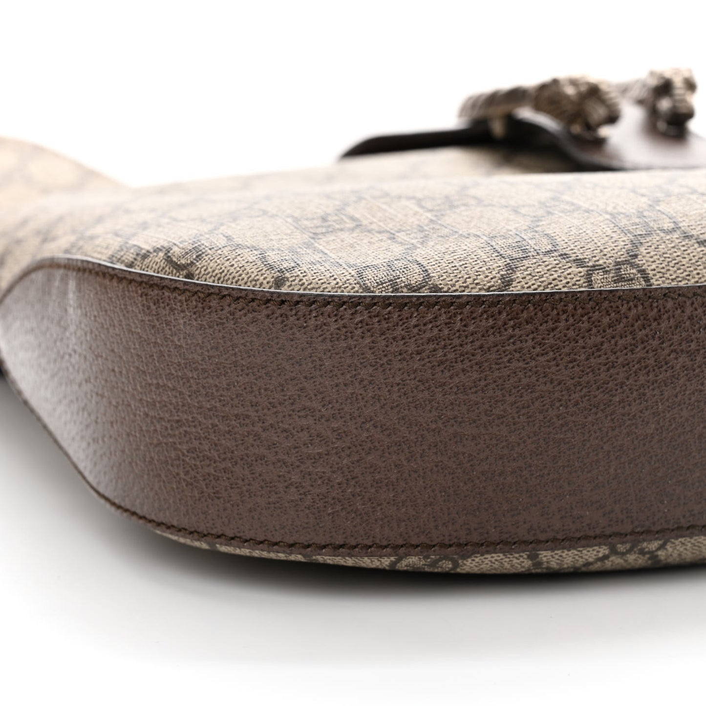 GG Supreme Monogram Web Medium Dionysus Hobo Brown