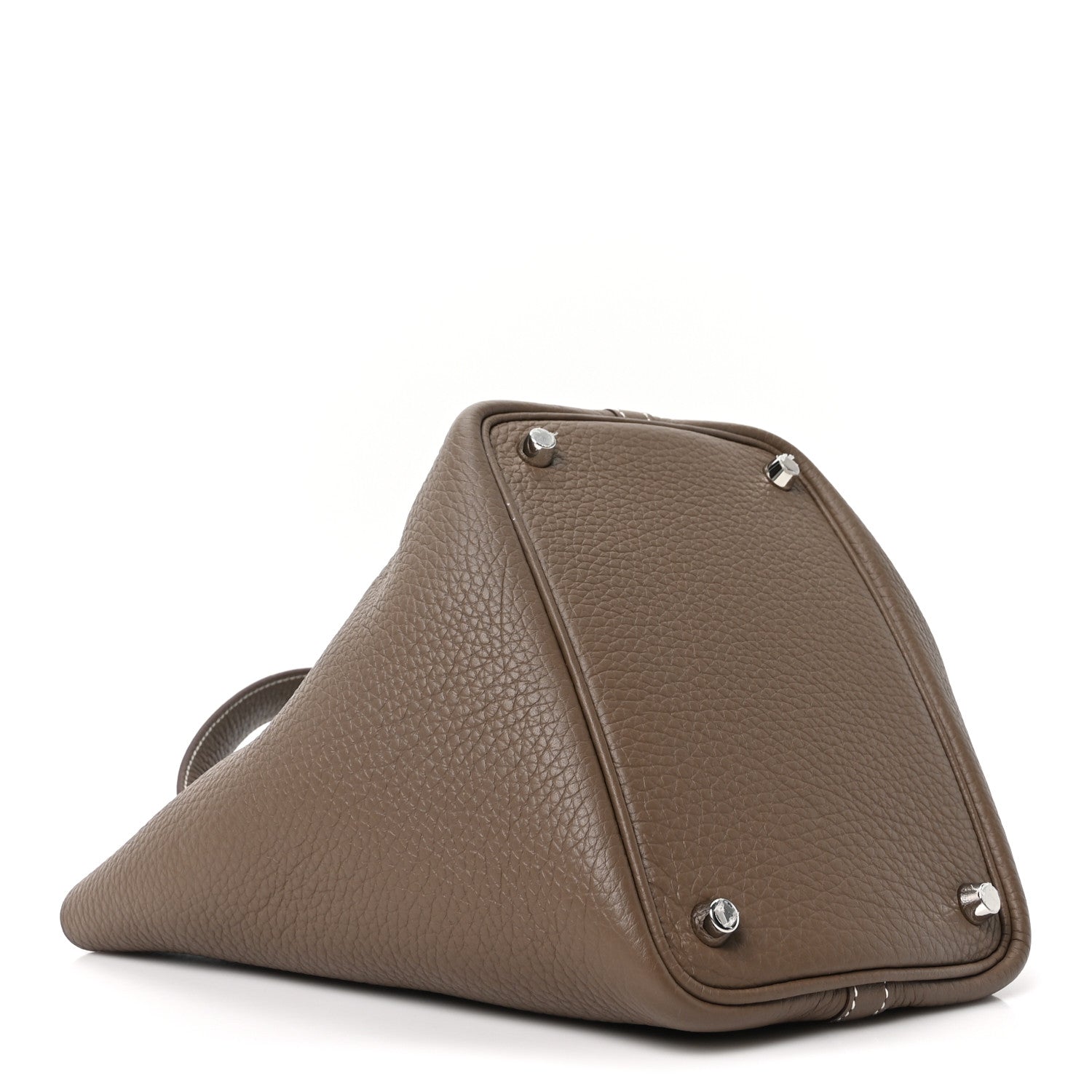 Hermes Taurillon Clemence Picotin Lock 18 PM Etoupe 4 of 9