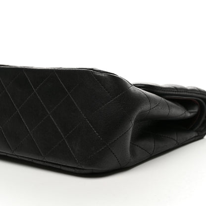 Chanel Lambskin Quilted Jumbo Double Flap Black 10 of 12
