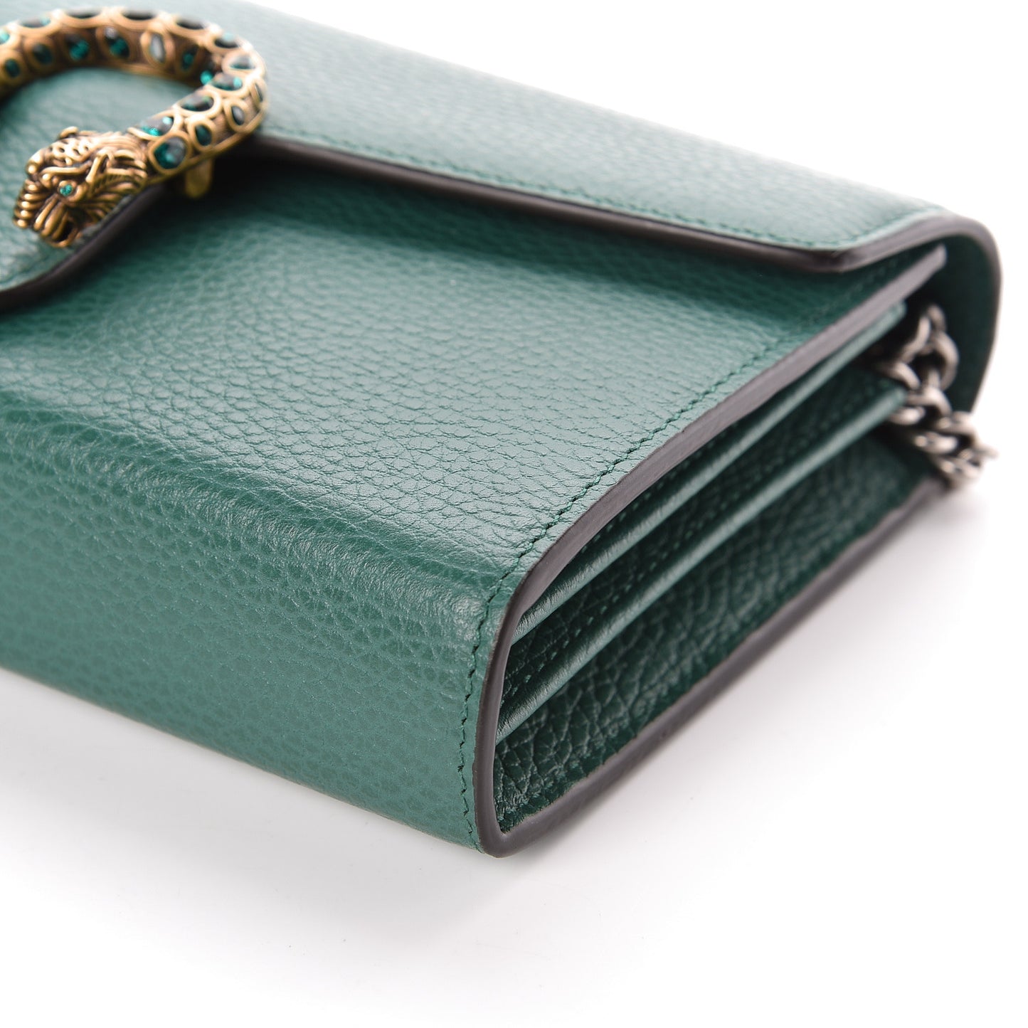 Calfskin Mini Dionysus Chain Wallet Emerald