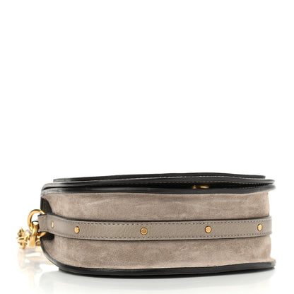 Chloe Calfskin Suede Small Nile Bracelet Bag Motty Grey 4 of 10
