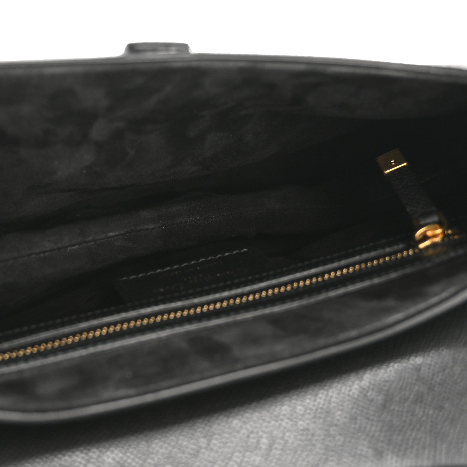 Christian Dior Grained Calfskin Saddle Bag Black 5 of 13