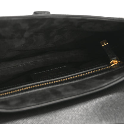 Christian Dior Grained Calfskin Saddle Bag Black 5 of 13