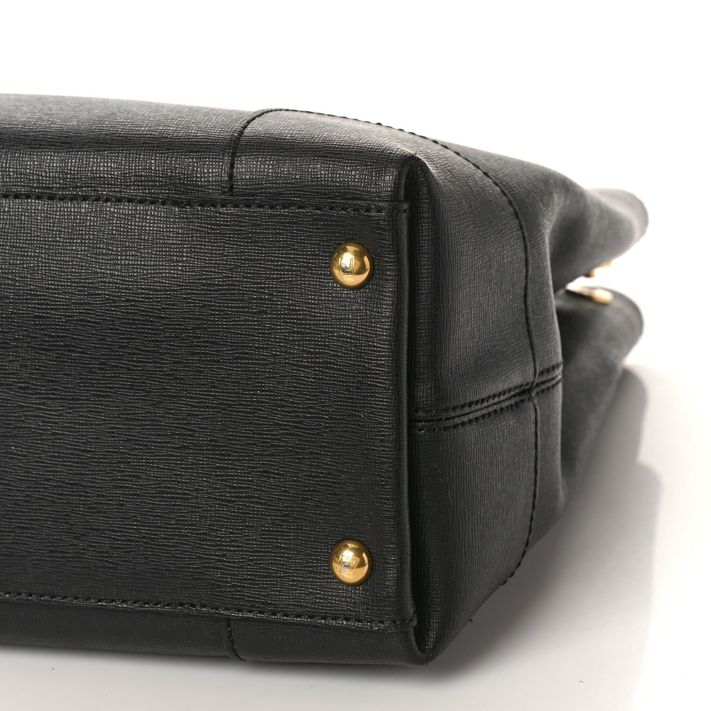 Textured Calfskin Chameleon Shopper Tote Black