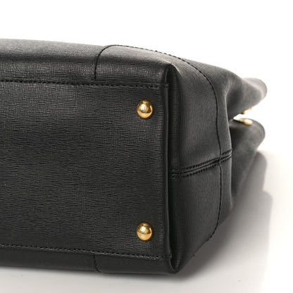 Fendi Textured Calfskin Chameleon Shopper Tote Black 8 of 8