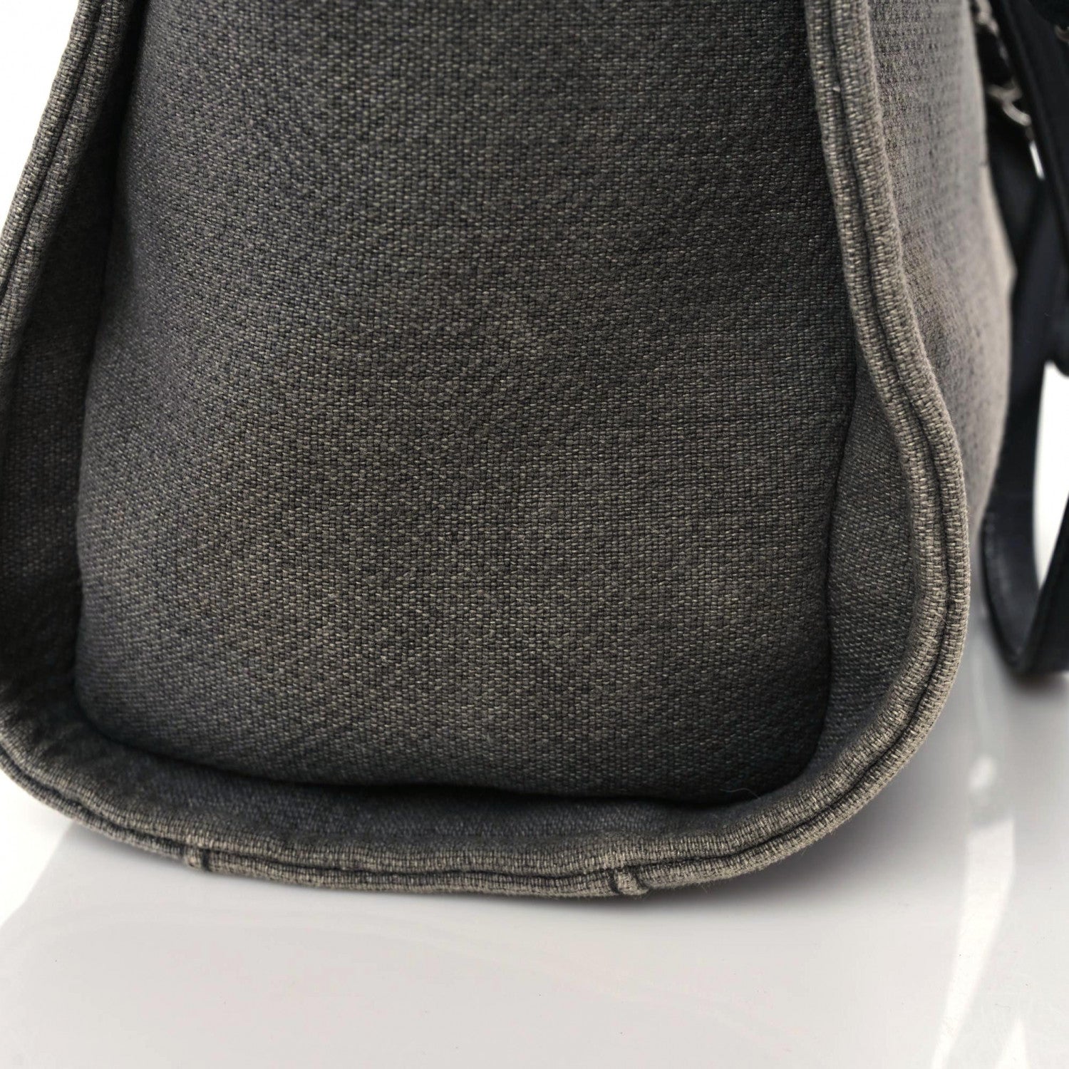 Chanel Canvas Small Deauville Tote Grey 16 of 17