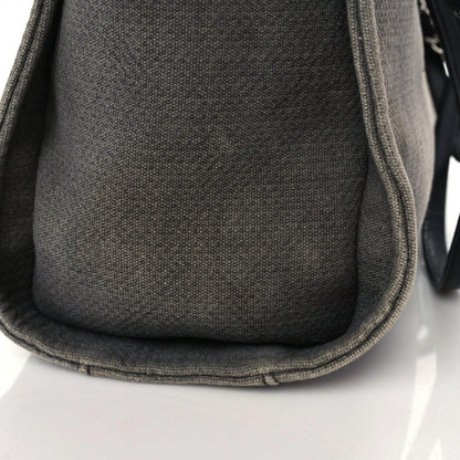 Chanel Canvas Small Deauville Tote Grey 16 of 17