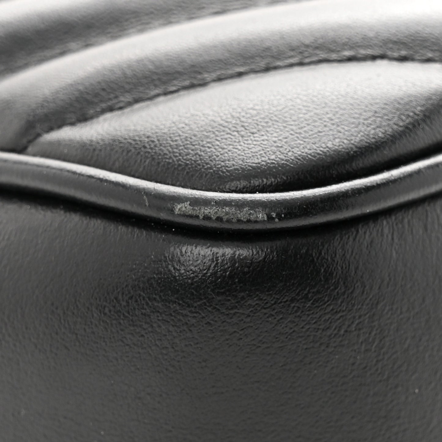 Calfskin Matelasse Monogram Lou Camera Bag Black