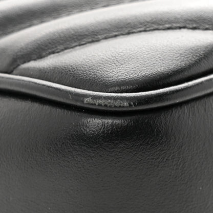 Saint Laurent Calfskin Matelasse Monogram Lou Camera Bag Black 11 of 16