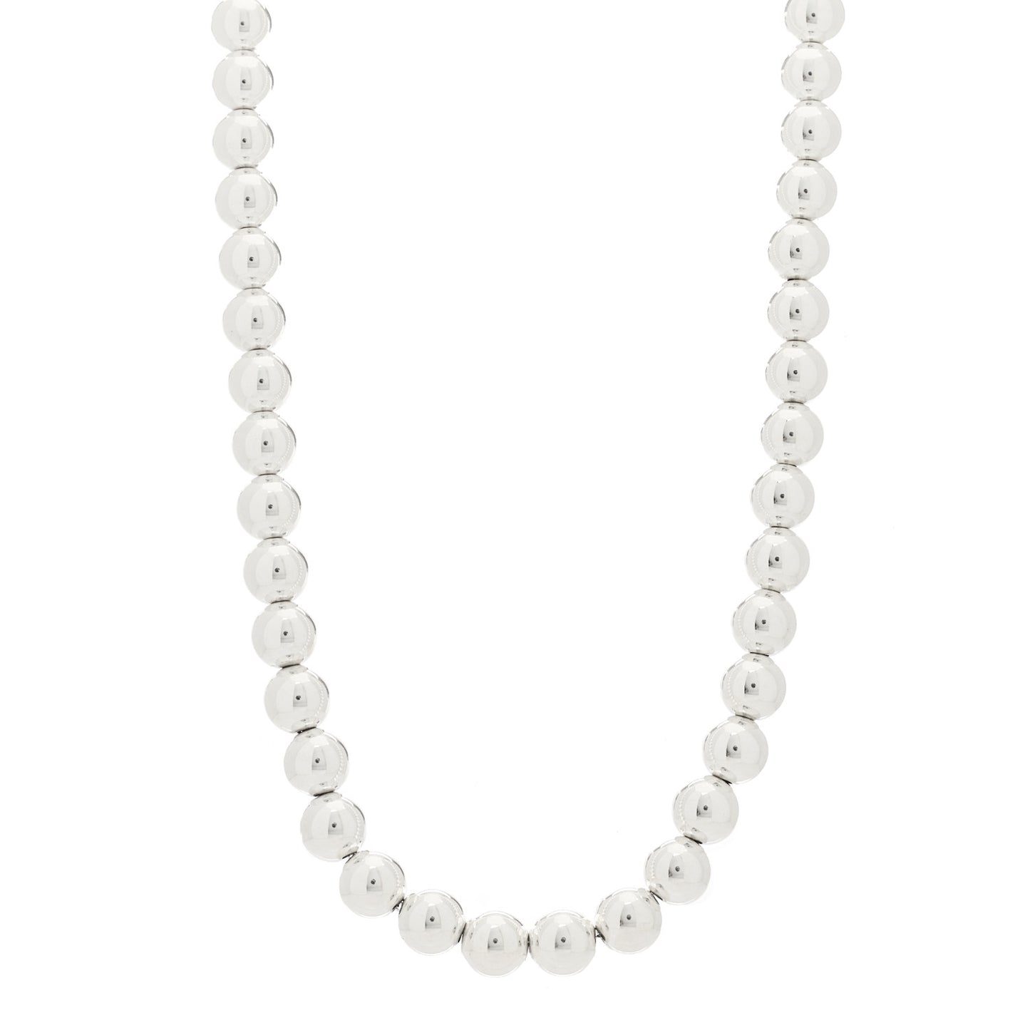 Sterling Silver 10mm Hardwear Ball Necklace 24.5"