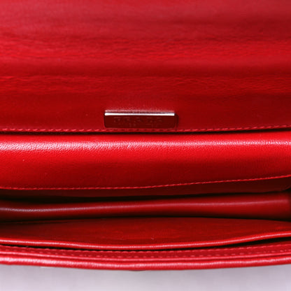Prada Madras Woven Shoulder Bag Fuoco White 4 of 6