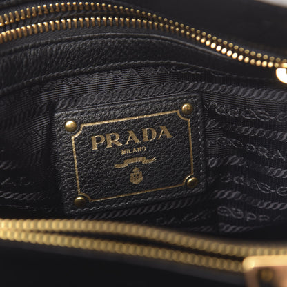 Prada Vitello Daino Tote Black 6 of 10