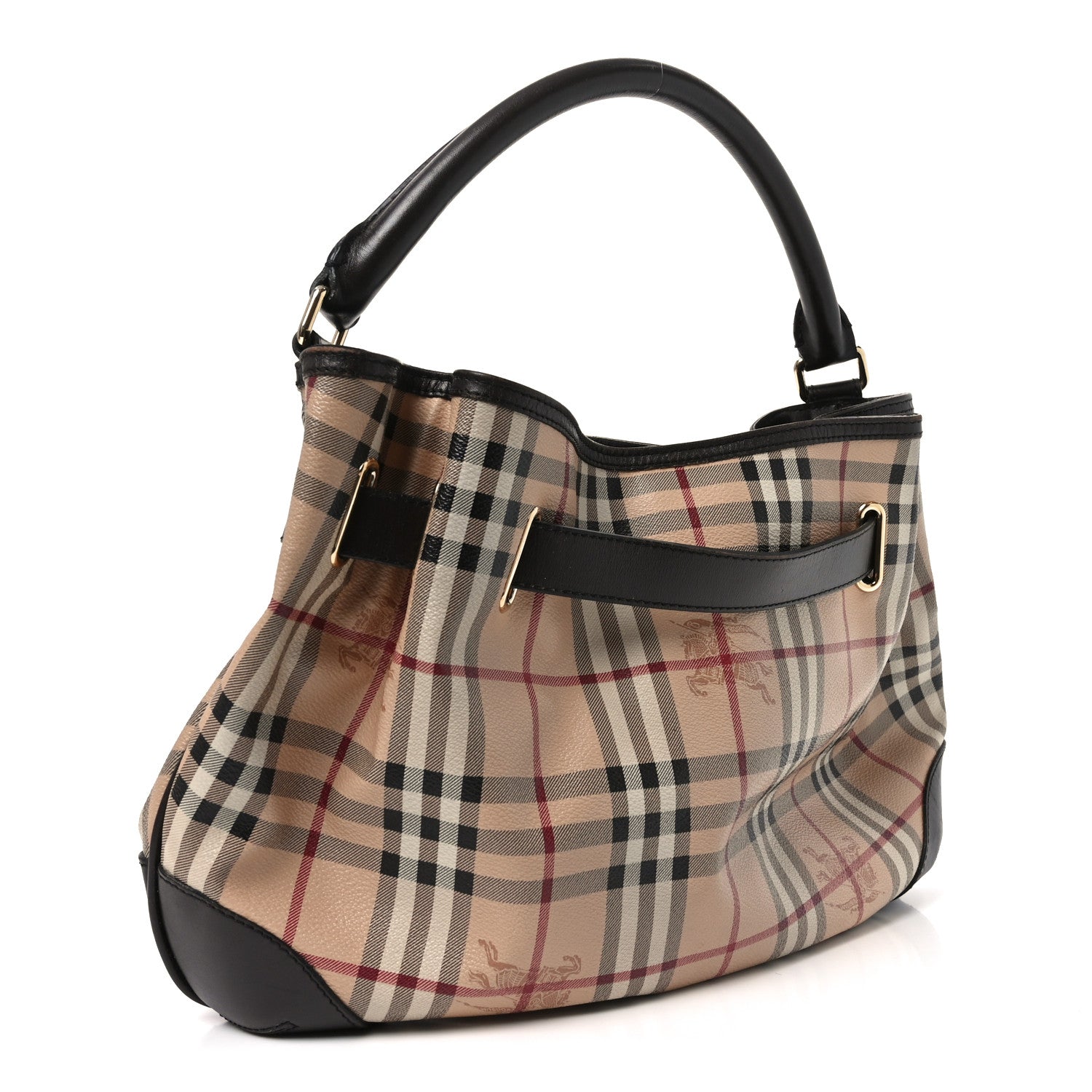 Burberry Haymarket Check Medium Willenmore Hobo Chocolate 3 of 9