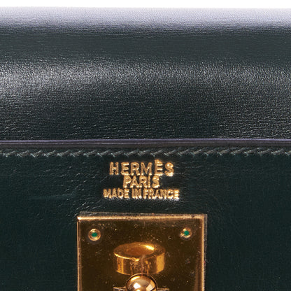 Hermes Box Kelly Sellier 32 Vert Fonce 17 of 31