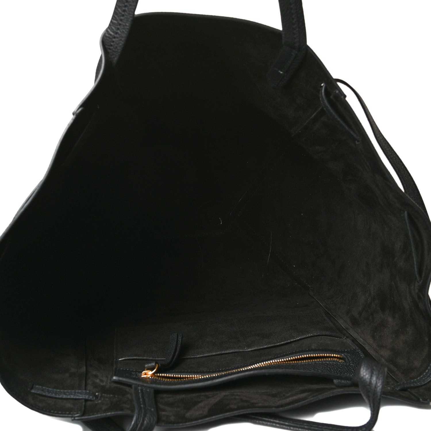 Celine Soft Grained Calfskin Medium Belt Cabas Phantom Black 5 of 9