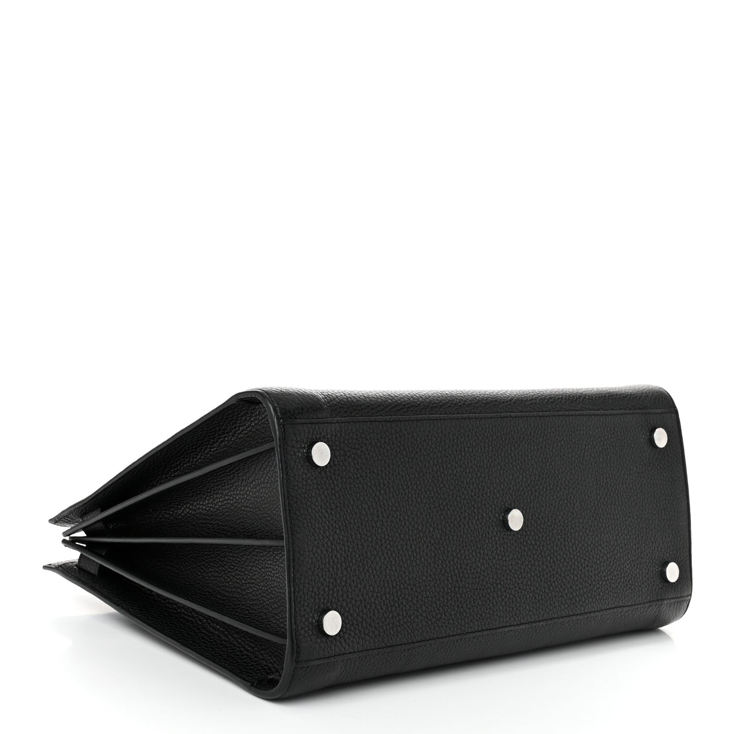 Grained Calfskin Large Sac De Jour Carryall Black