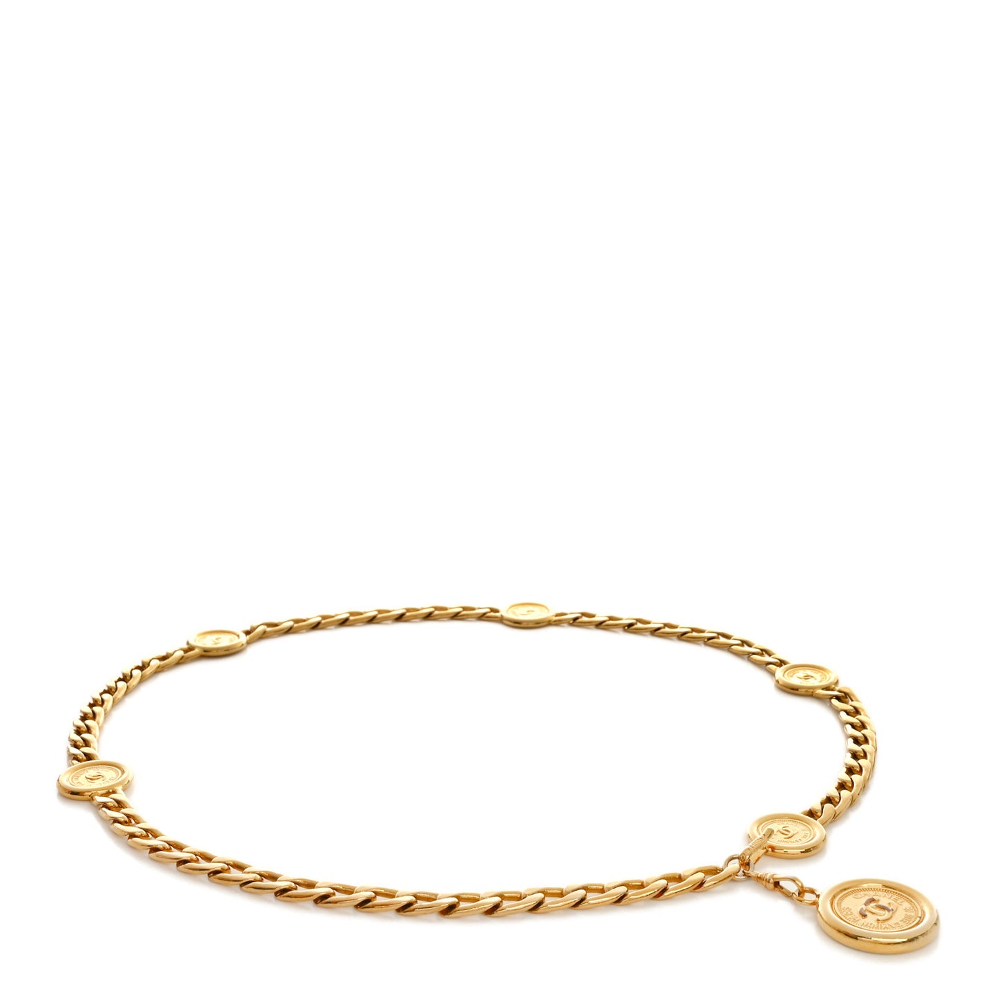 CC Coin Chain Belt Gold