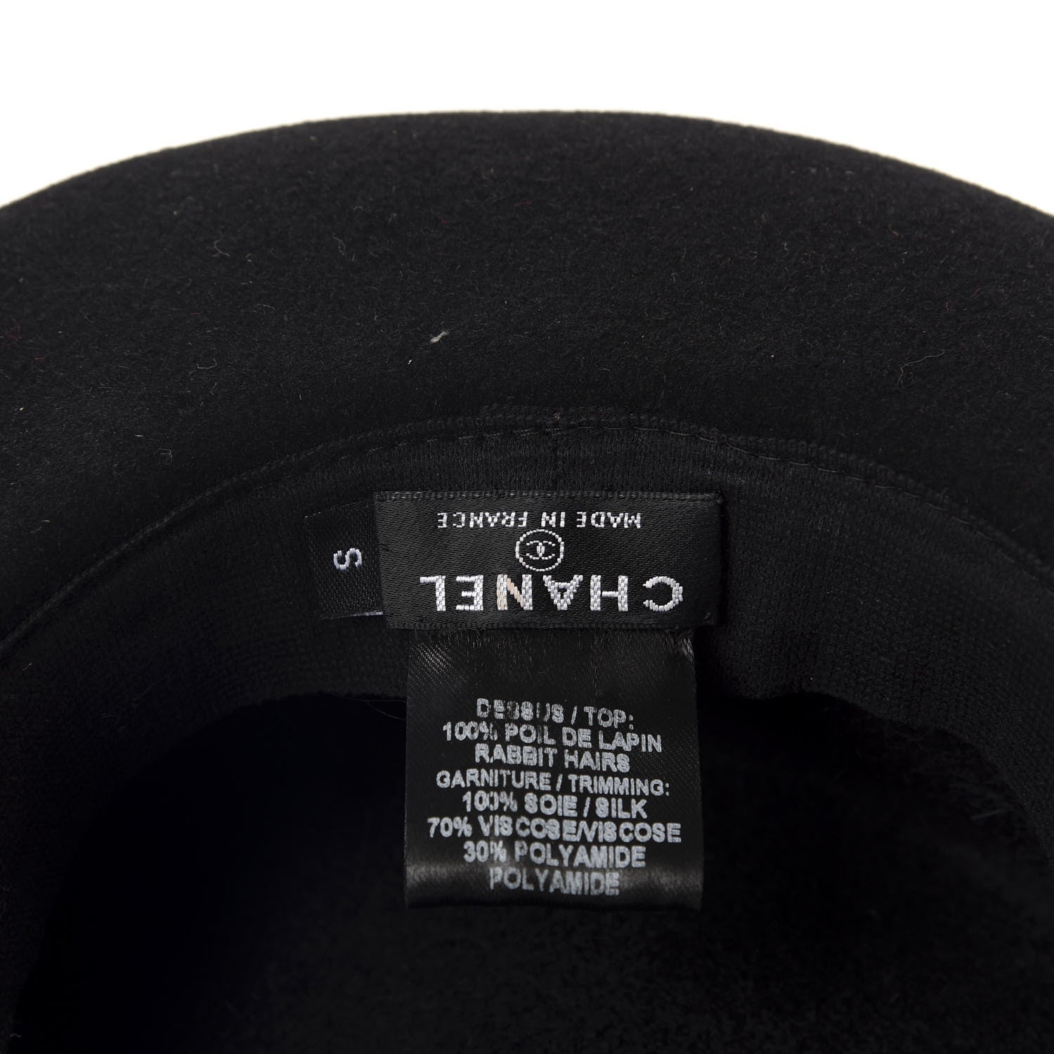 Chanel Felt Hat S Black 7 of 7