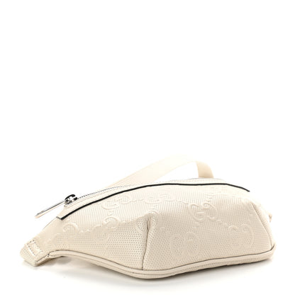 Gucci Calfskin GG Tennis Embossed Belt Bag Mystic White 3 of 8