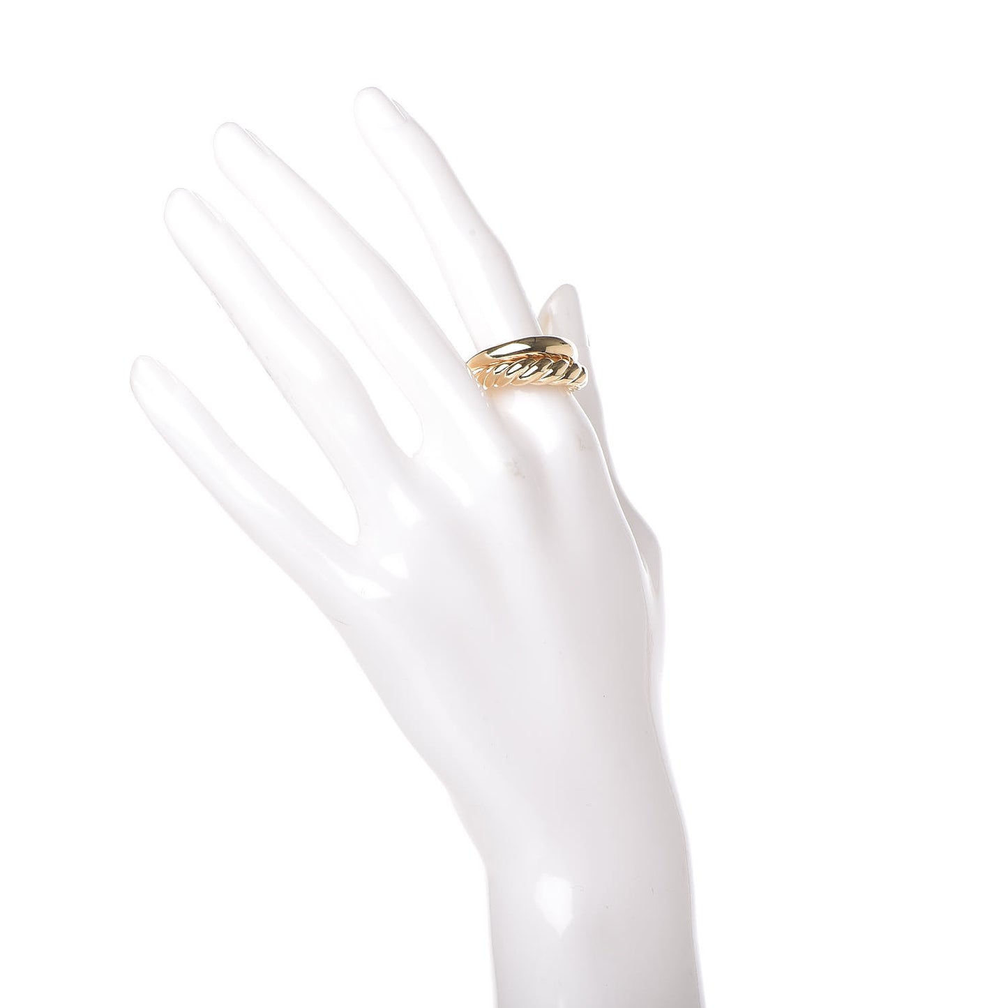 18K Yellow Gold Pure Form Stack Ring 54 7