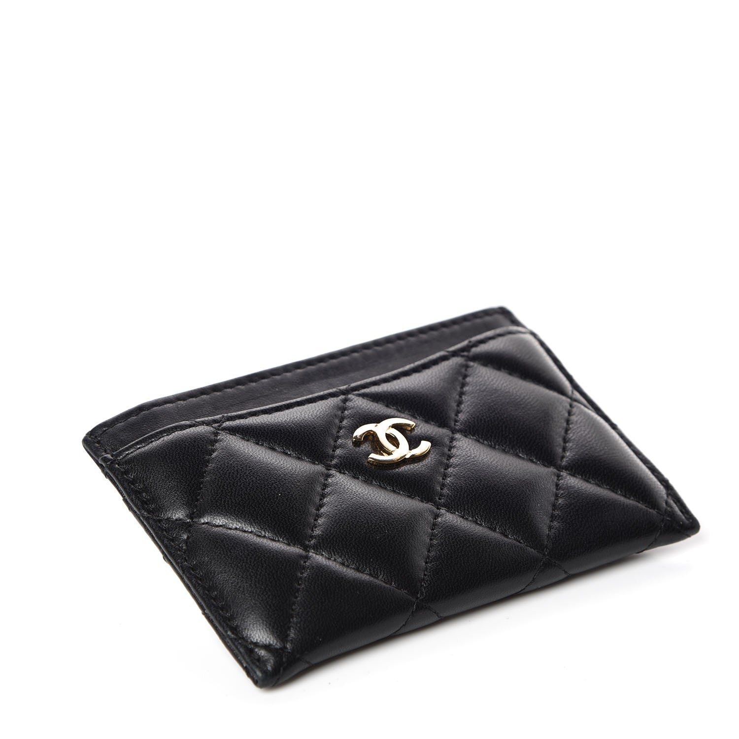 Chanel Lambskin Quilted Card Holder Black 4 of 9