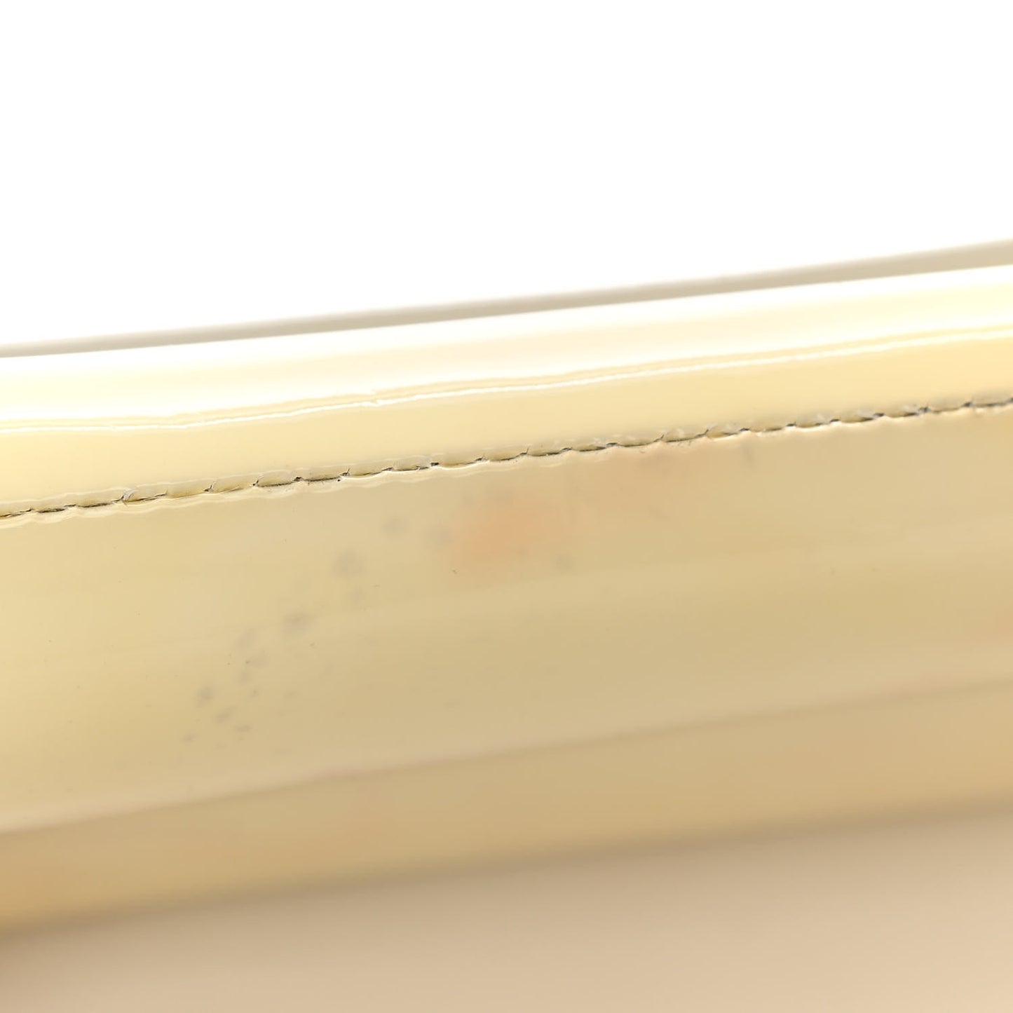 Patent Calfskin Ombre Monogram Large Belle De Jour Clutch Ivory Black