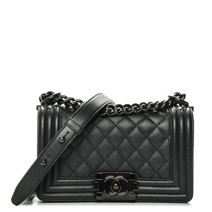 Chanel Caviar Quilted Small Boy Flap So Black 1 of 7