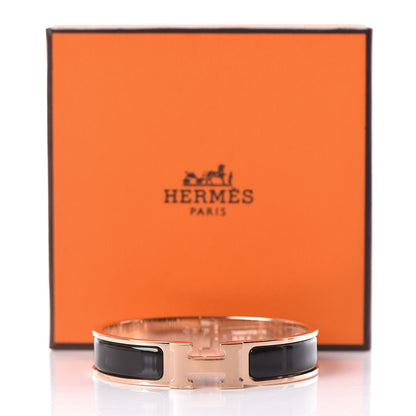 Hermes Enamel Narrow Clic Clac H Bracelet PM Black 6 of 6