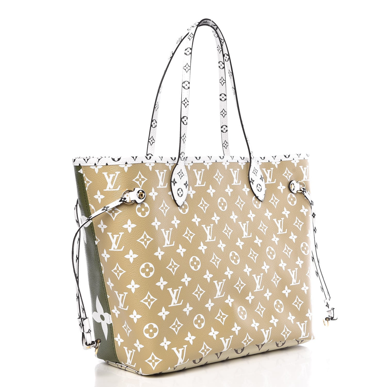Louis Vuitton Monogram Giant Neverfull MM Kaki 5 of 13