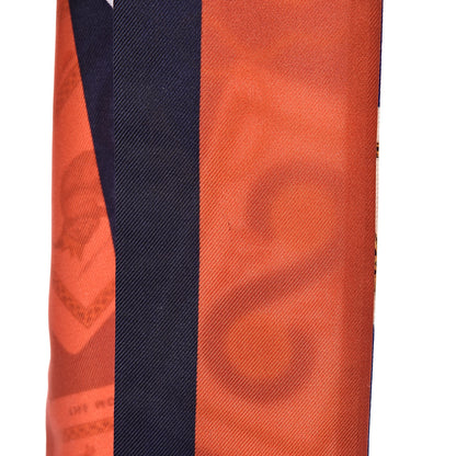 Christian Dior Silk ABCDior T Mitzah Scarf Blue 5 of 5