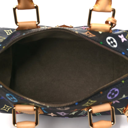 Louis Vuitton Monogram Multicolor Speedy 30 Black 5 of 10