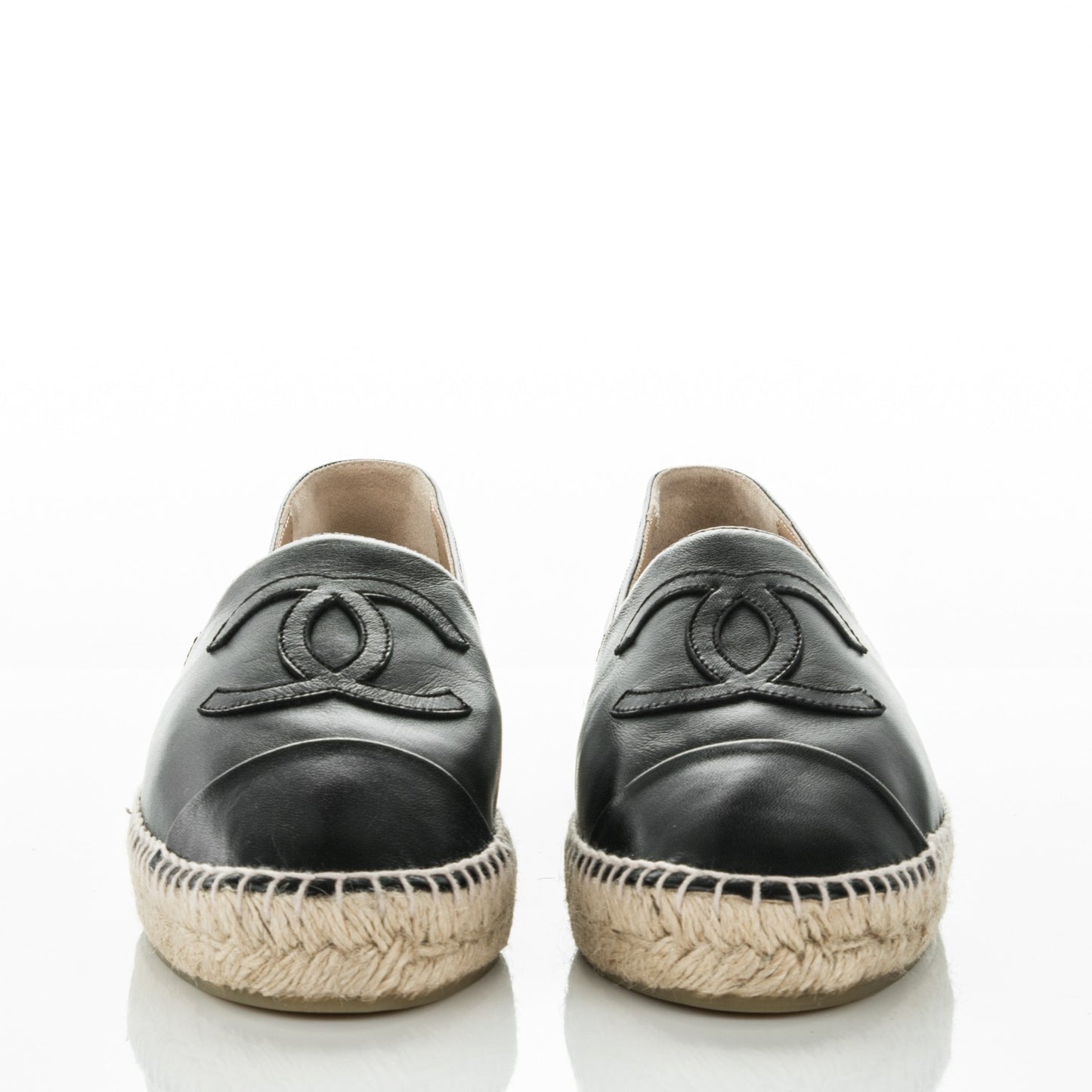 Lambskin CC Espadrilles 40 Black
