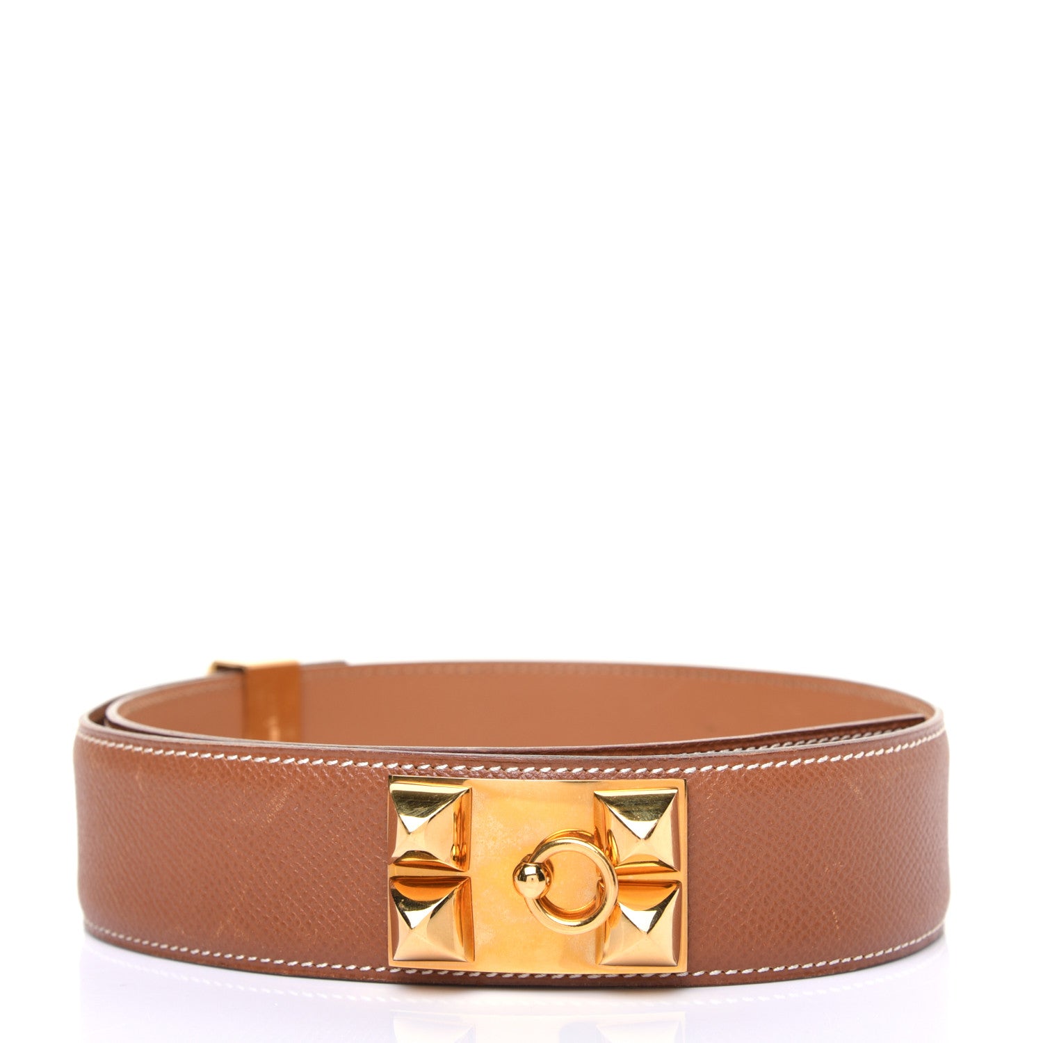Hermes Courchevel Collier De Chien CDC Belt 70 Gold 2 of 11
