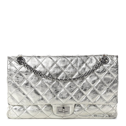 Chanel Metallic Aged Calfskin Quilted 2.55 Reissue 226 Flap Silver 1 of 10