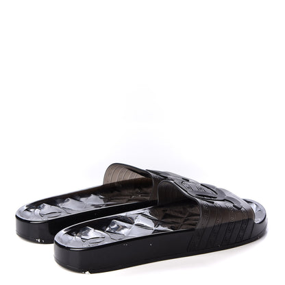 Chanel PVC Transparent CC Flat Slide Sandals 40 Black 5 of 8