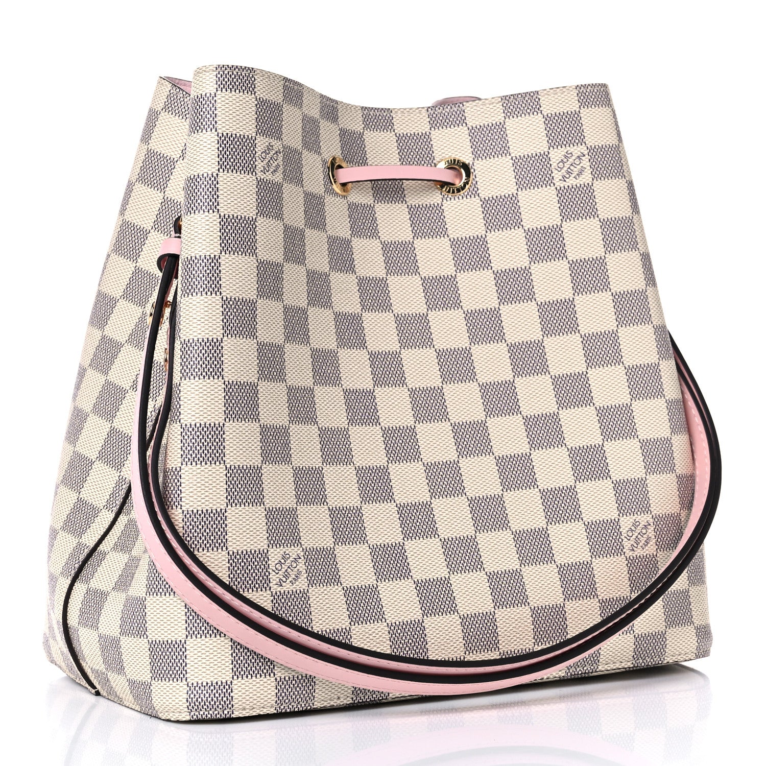 Louis Vuitton Damier Azur Neonoe MM Eau De Rose 3 of 10