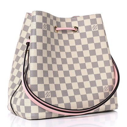 Louis Vuitton Damier Azur Neonoe MM Eau De Rose 3 of 10