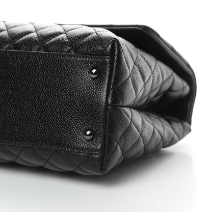 Chanel Caviar Quilted Medium Coco Handle Flap So Black 10 of 13